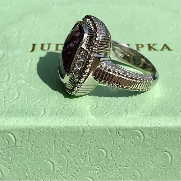 💜JUDITH RIPKA AMETHYST RING💜 - Picture 4 of 8